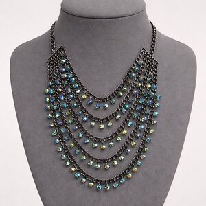 Premier Designs MOVERS AND SHAKERS Multi-Strand Necklace NWOT 24"+4" #462, 501